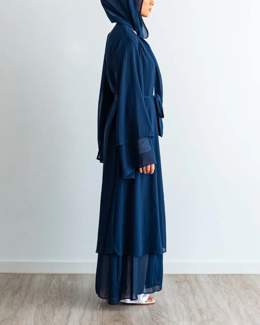 Aisha Abaya with Hijab - Navy