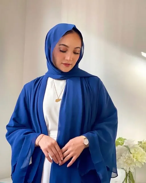 Aisha Abaya with Hijab - Navy