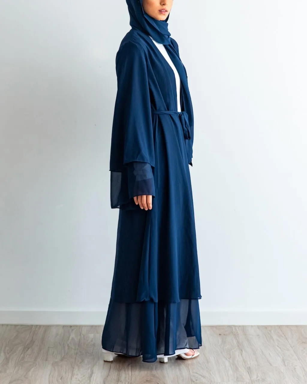 Aisha Abaya with Hijab - Navy