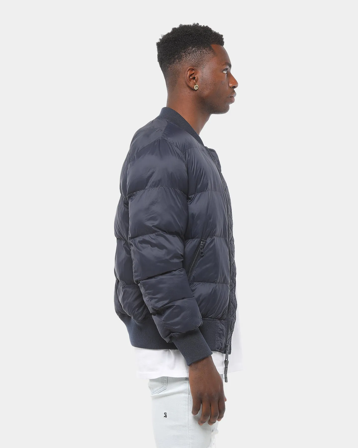 Alpha Industries MA-1 Echo Flight Puffer Jacket Blue