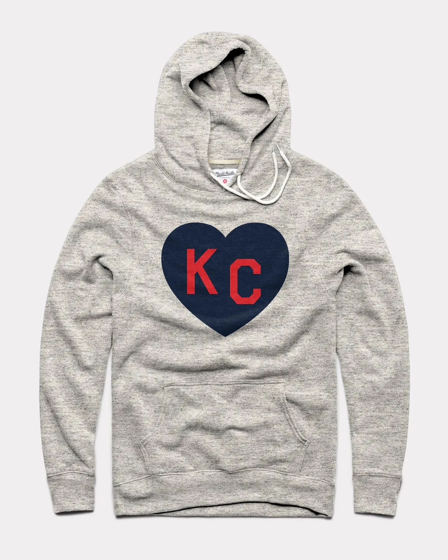 Athletic Grey KC Heart Hoodie