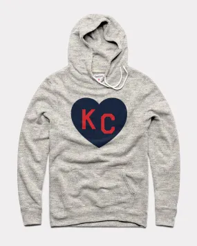 Athletic Grey KC Heart Hoodie