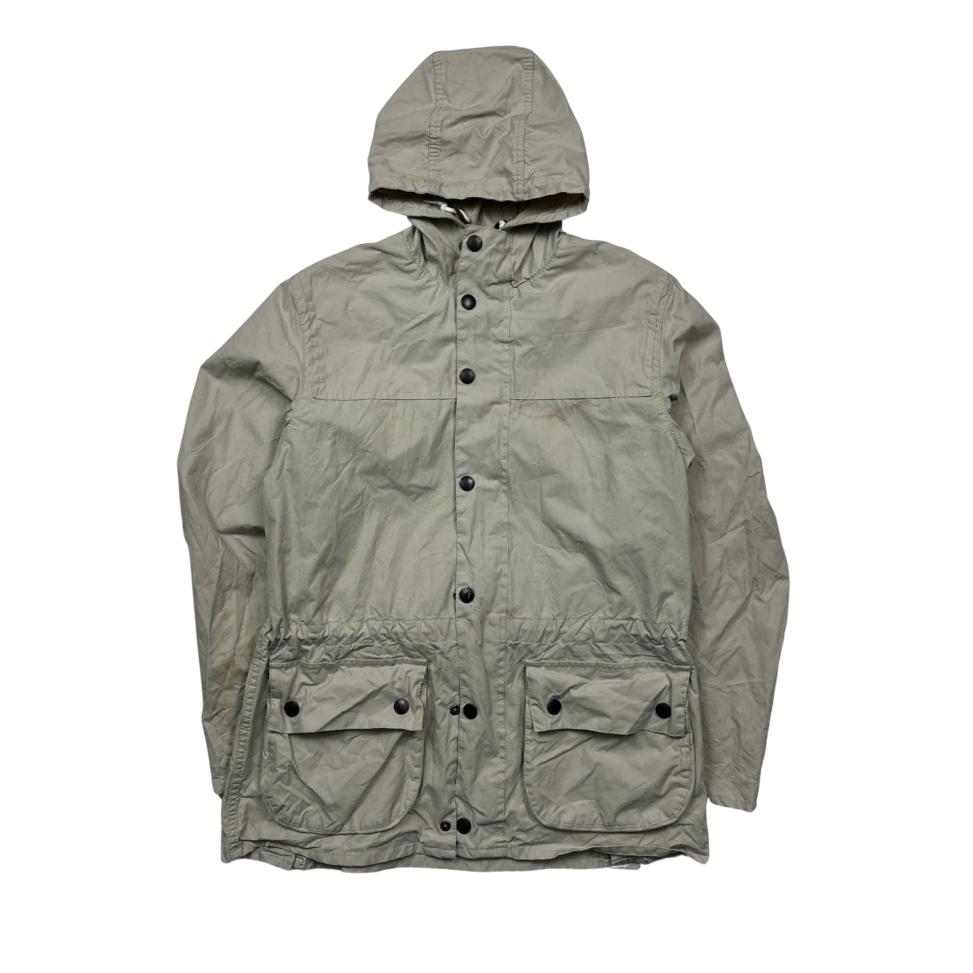 Barbour Cream Parka Jacket - Large