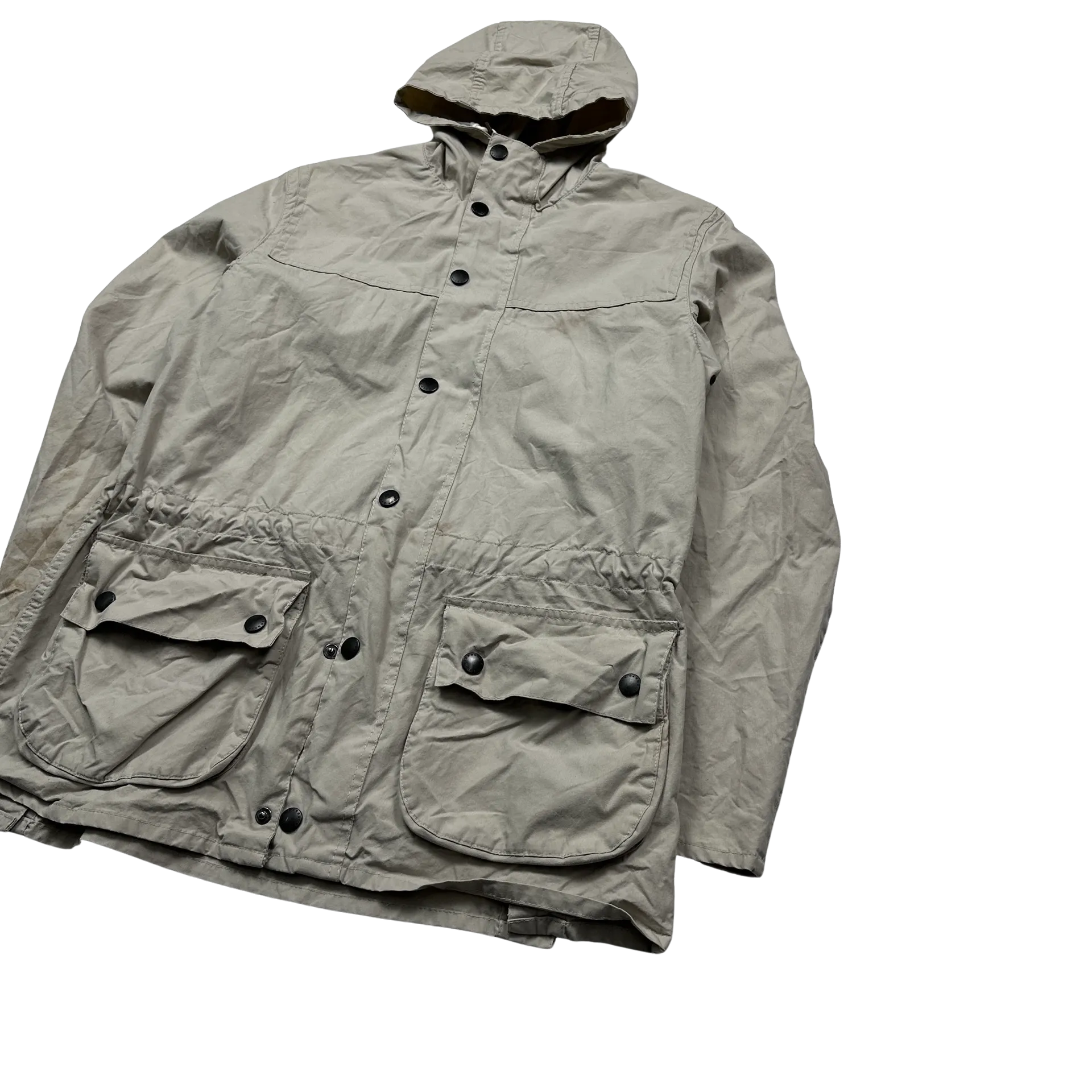 Barbour Cream Parka Jacket - Large