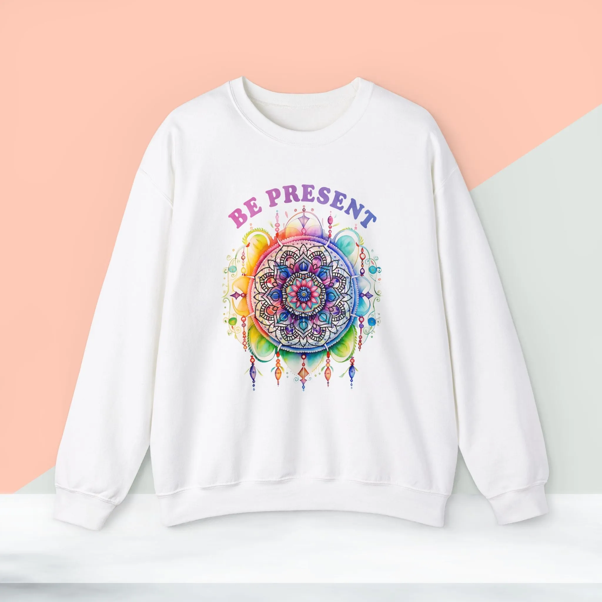 Be Present Yoga unisex heavy blend crewneck sweatshirt,Yoga workout Sweatshirt,Yoga lovers Sweatshirt, Yoga Instructor Gift, Gym Sweatshirt, Gift For Yoga lovers, Gift For Yogi.