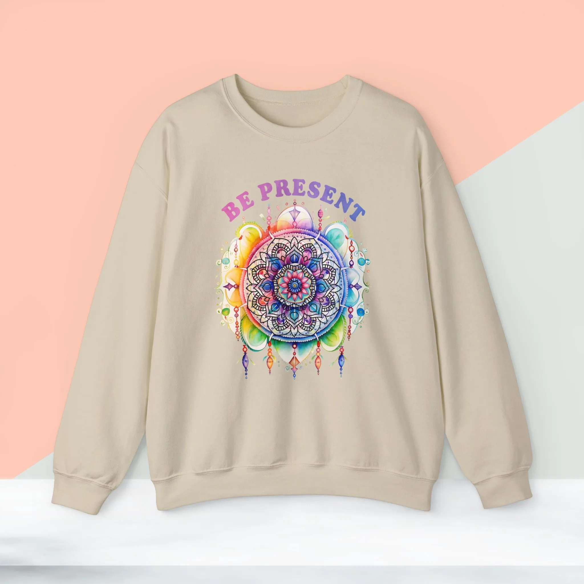 Be Present Yoga unisex heavy blend crewneck sweatshirt,Yoga workout Sweatshirt,Yoga lovers Sweatshirt, Yoga Instructor Gift, Gym Sweatshirt, Gift For Yoga lovers, Gift For Yogi.