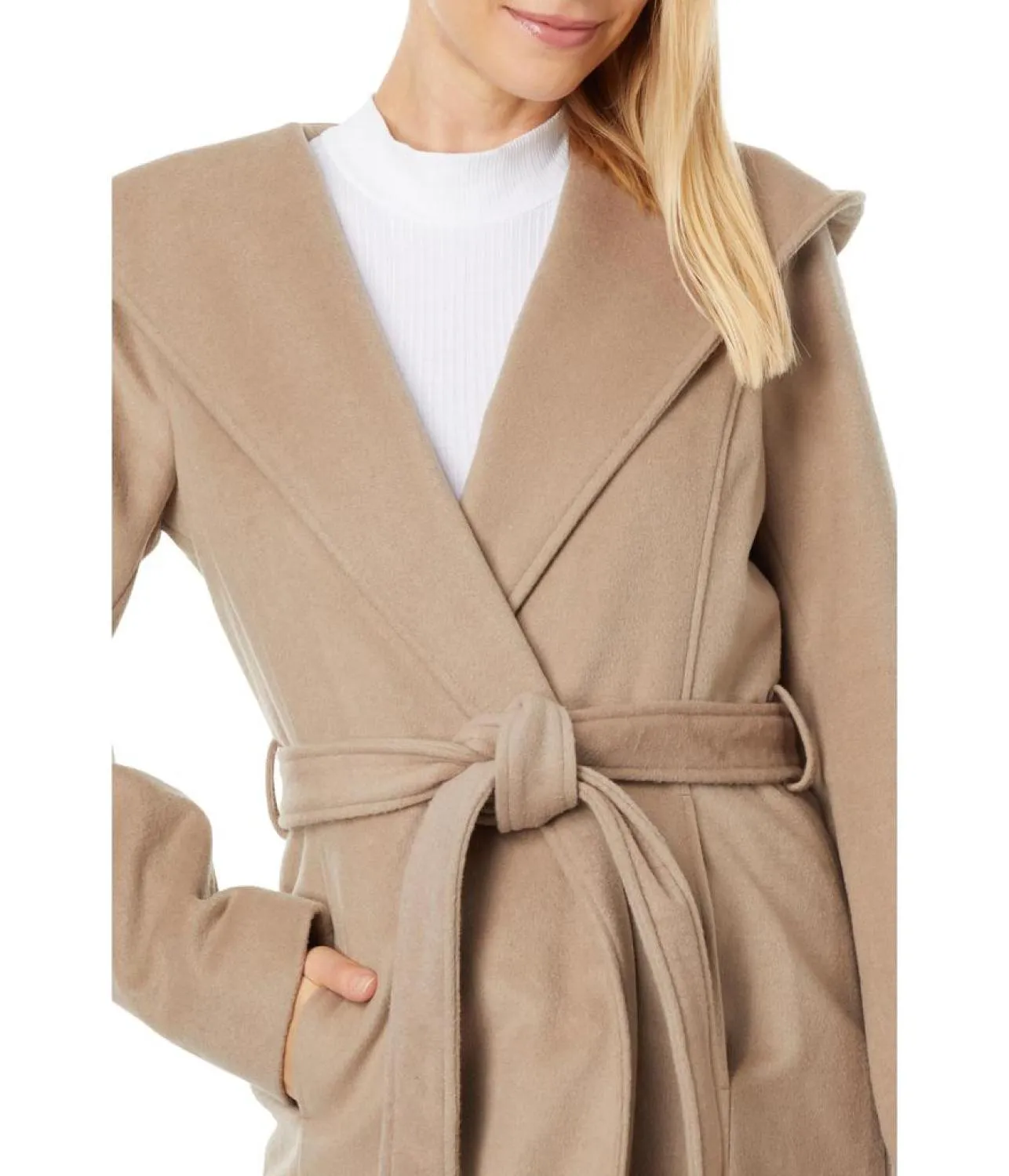 Belted Wool Wrap M121384Q73