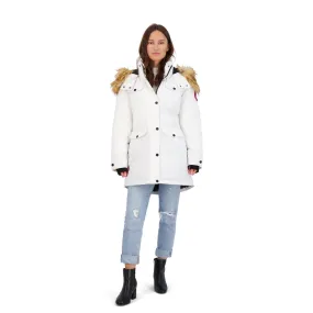 Canada Weather Gear Parka Coat for Women-Insulated Faux Fur Hooded Winter Jacket