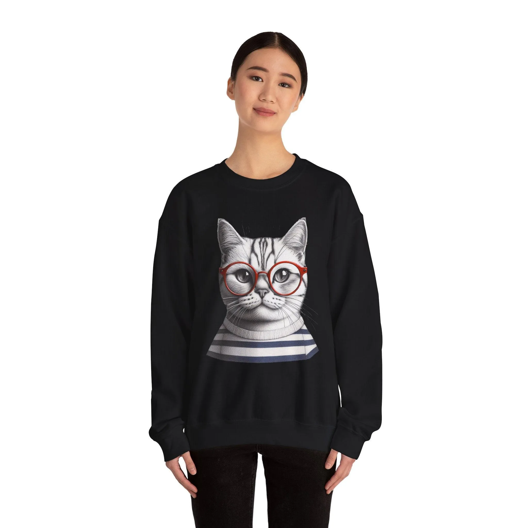 Cat-titude Unisex Heavy Blend Crewneck Sweatshirt