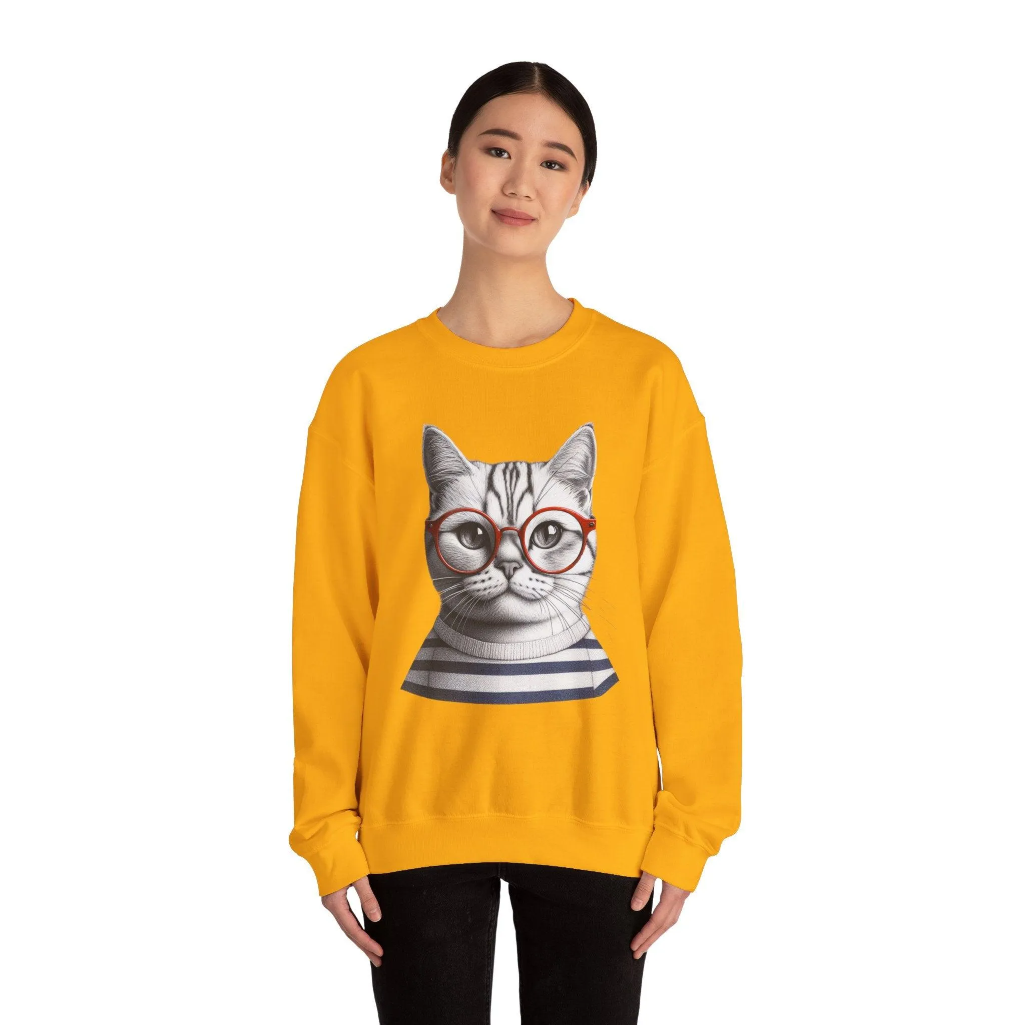 Cat-titude Unisex Heavy Blend Crewneck Sweatshirt