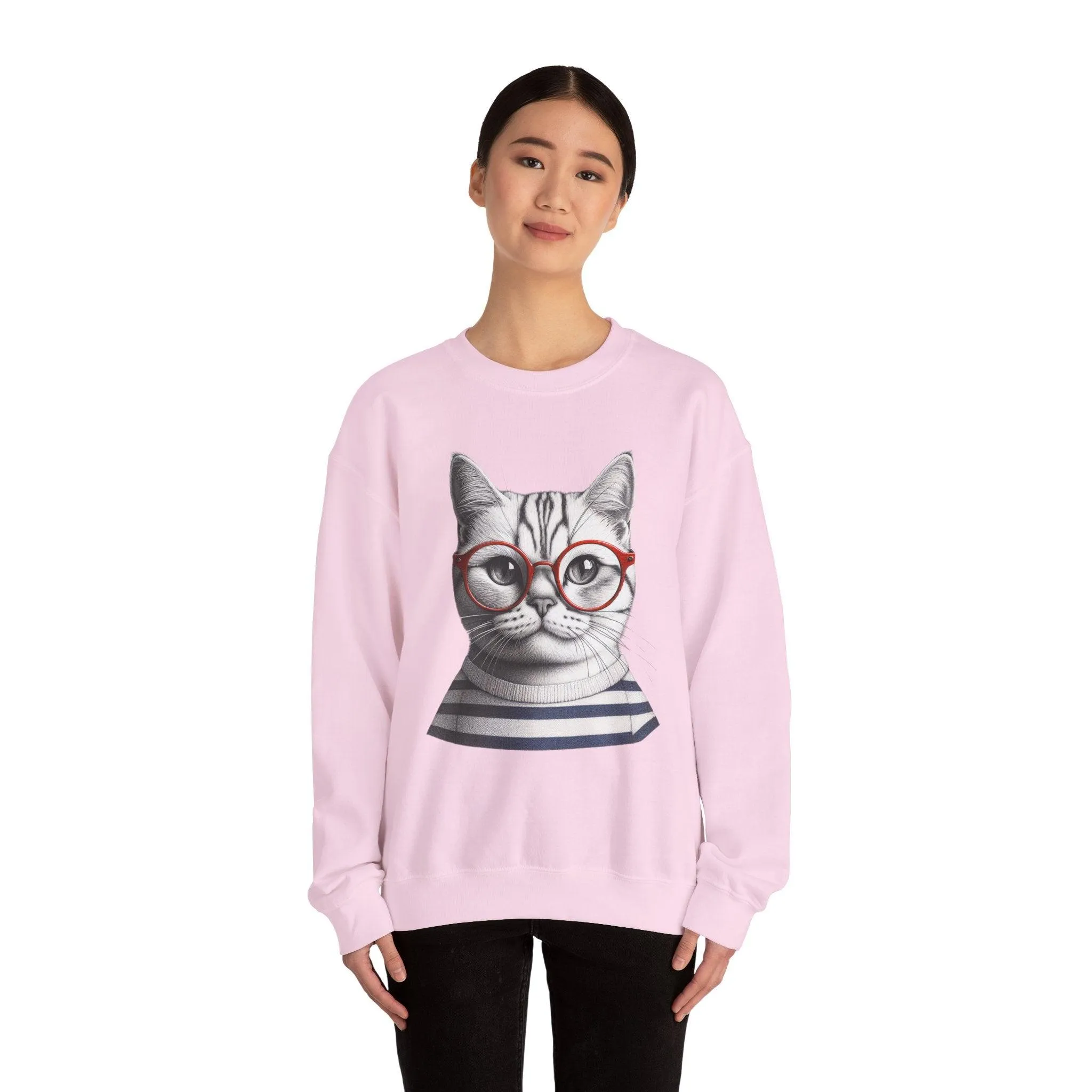 Cat-titude Unisex Heavy Blend Crewneck Sweatshirt