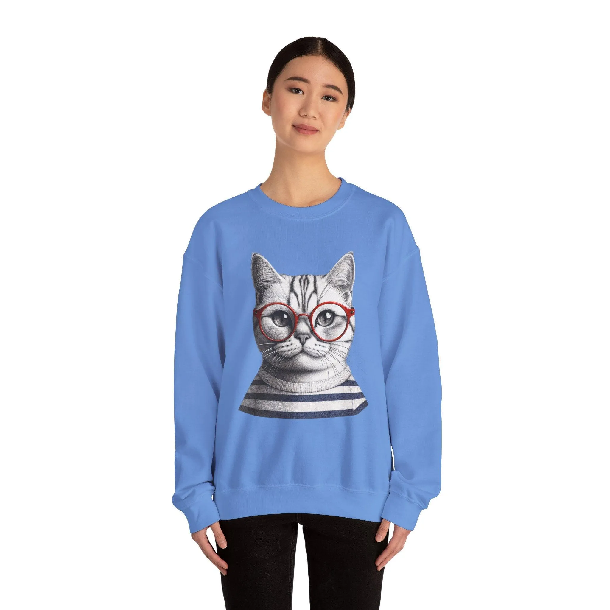 Cat-titude Unisex Heavy Blend Crewneck Sweatshirt