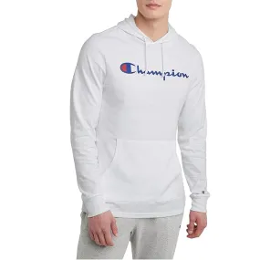 Champion Men's Pullover Graphic Script Fleece Hoodie, Gray