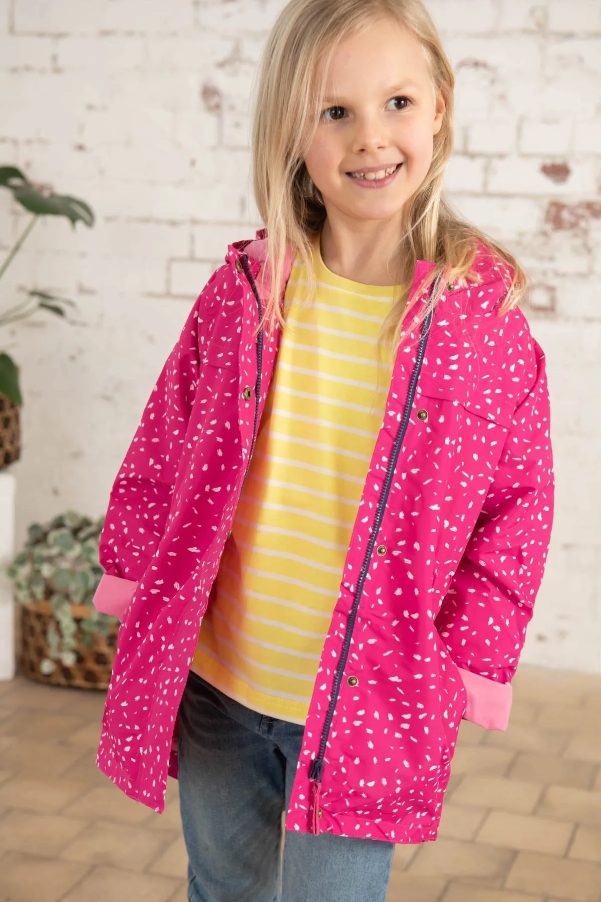 Charlotte Parka - Bright Pink Print