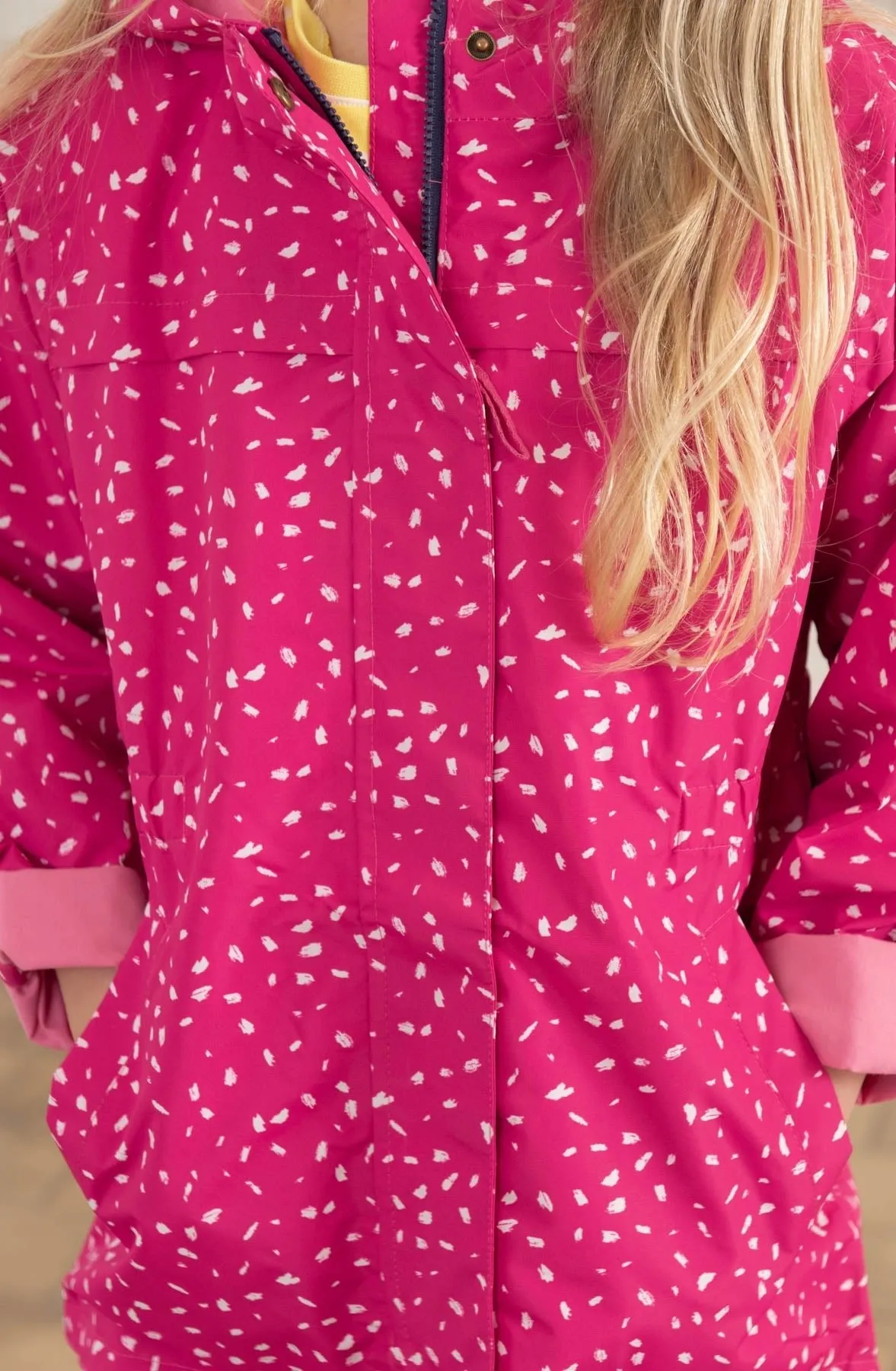 Charlotte Parka - Bright Pink Print