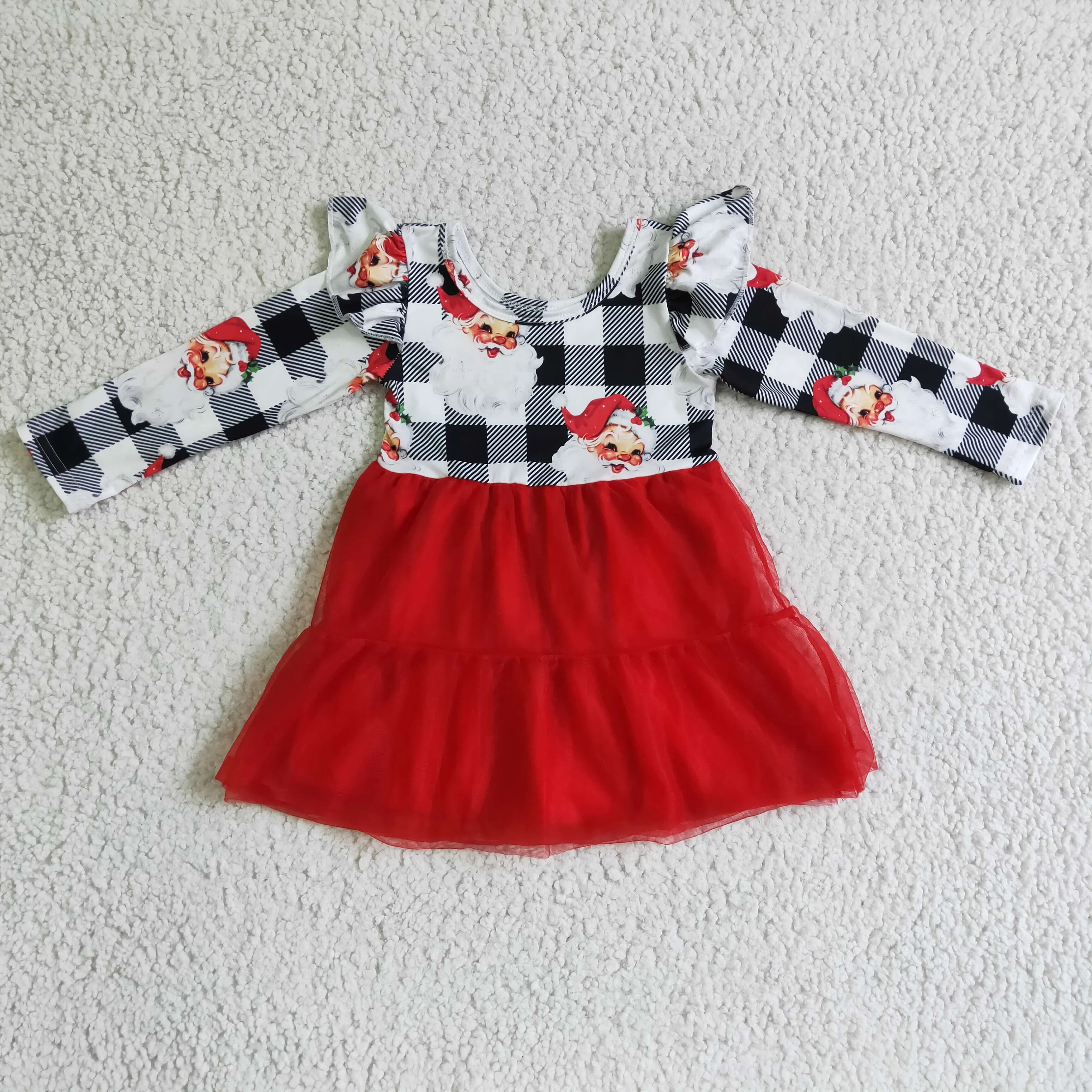 Christmas Girls Dress Long Sleeve Dresses GLD0121