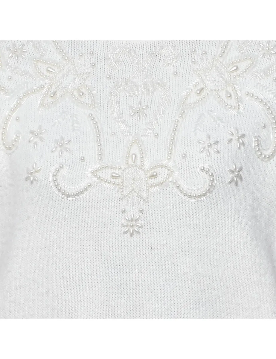 Classic Beaded Jumper - L