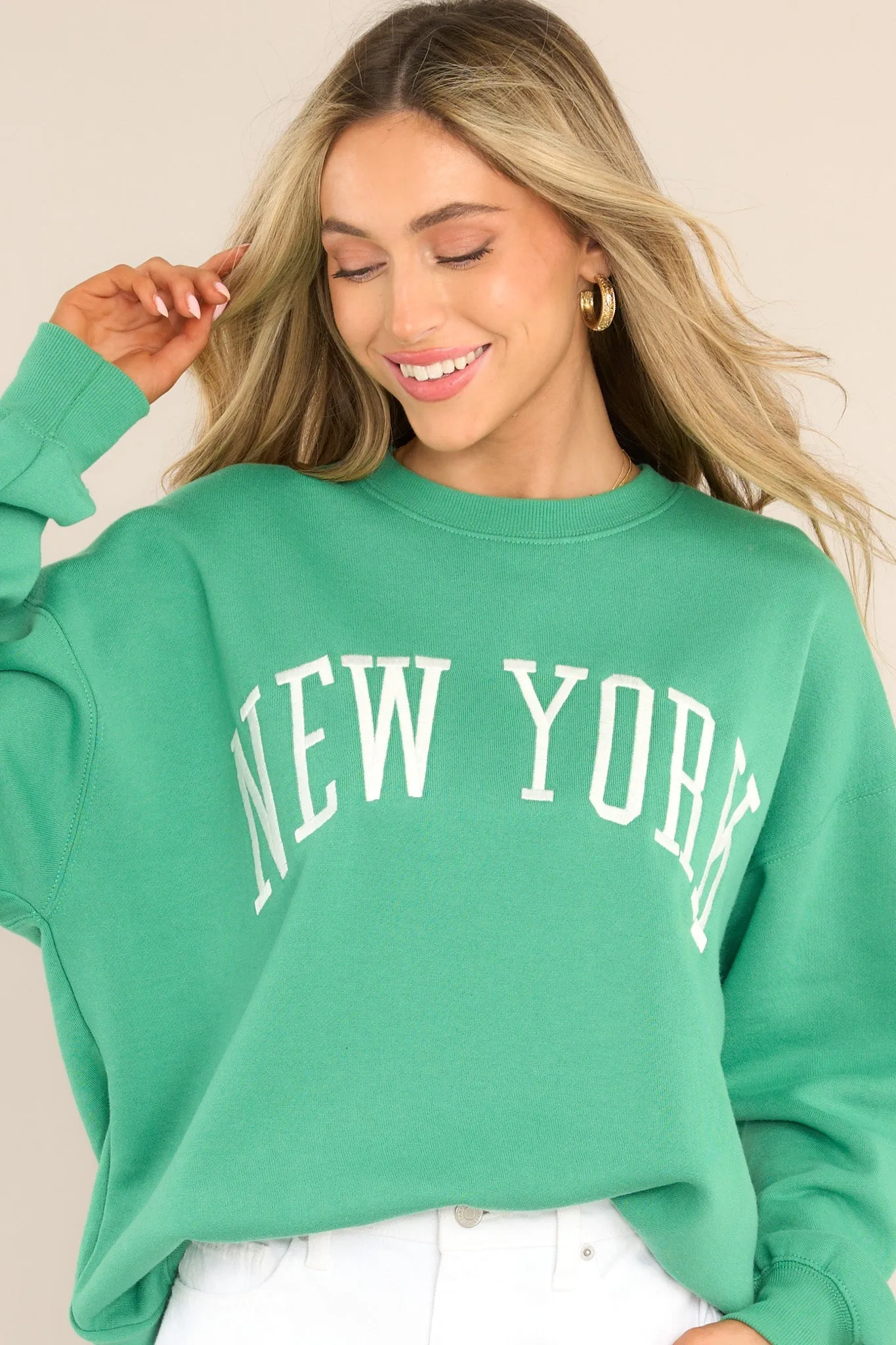 Concrete Jungle Green Embroidered Sweatshirt