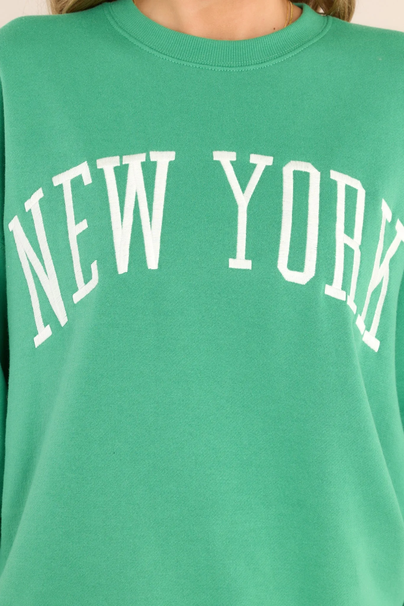 Concrete Jungle Green Embroidered Sweatshirt