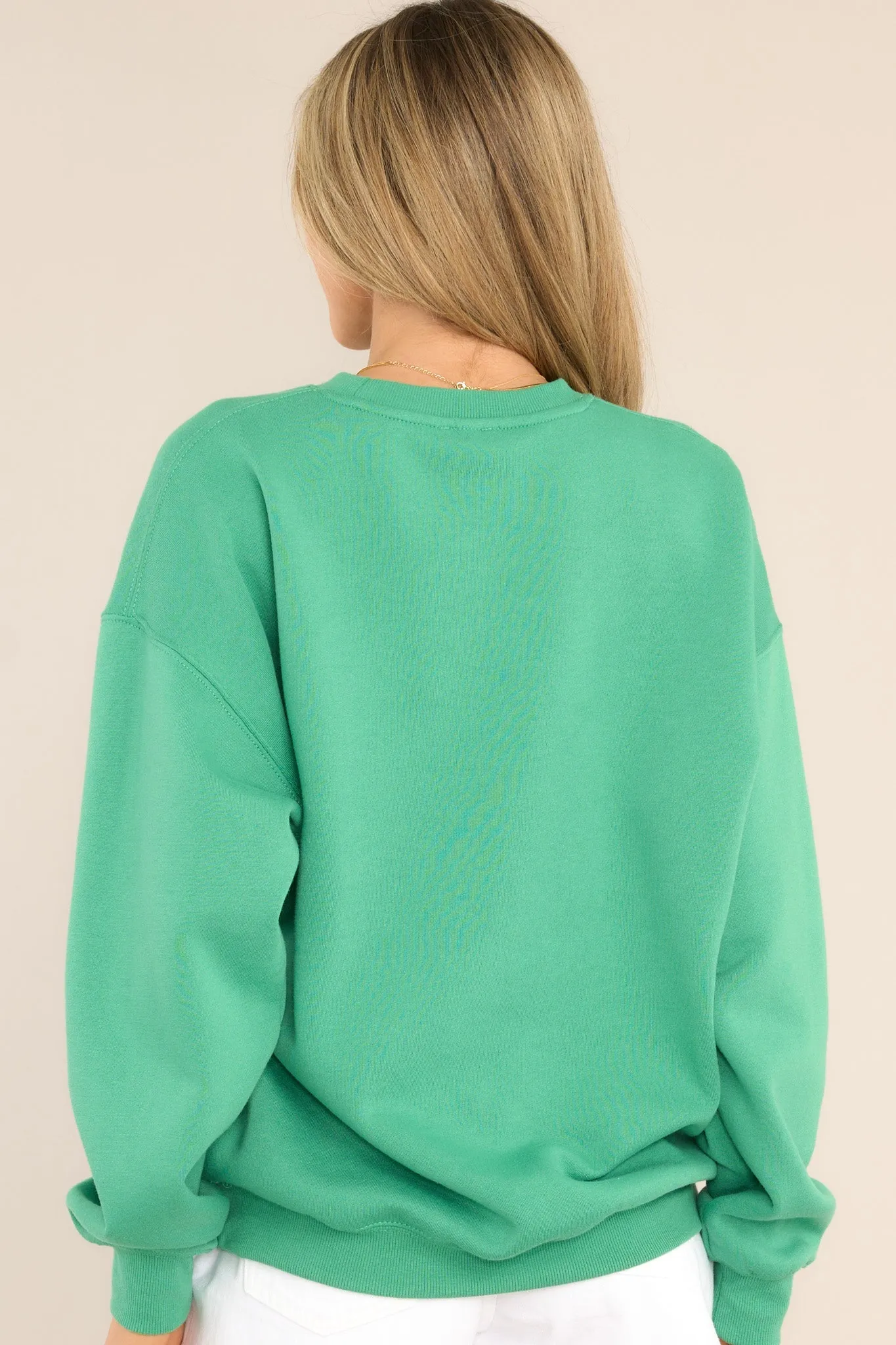 Concrete Jungle Green Embroidered Sweatshirt