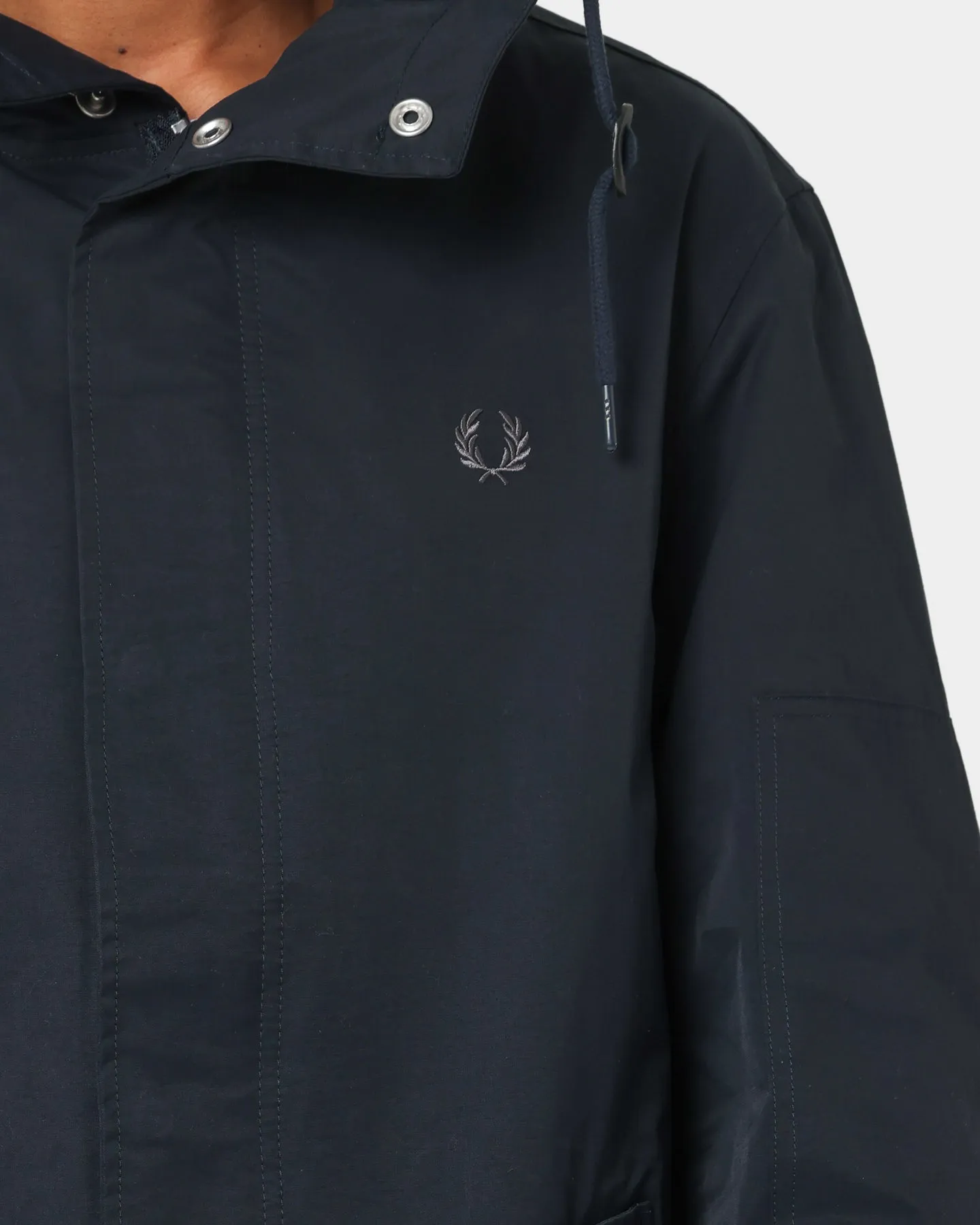 Fred Perry Shell Parka Jacket Navy