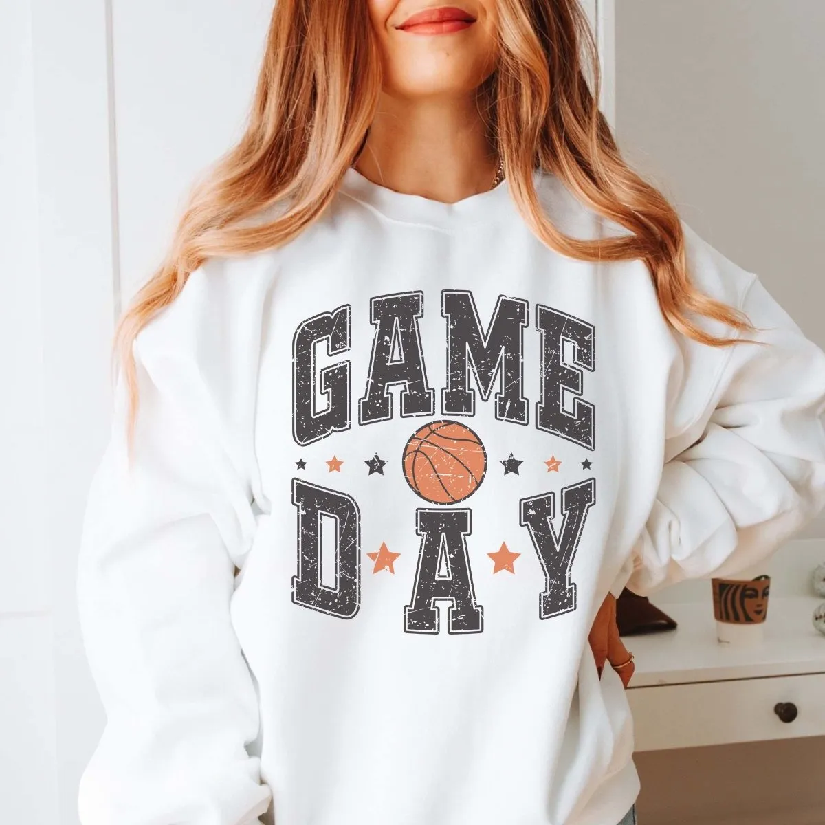 Game Day Basketball Stars Sweatshirt