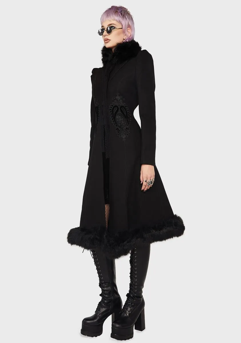 Gothic Gorgeous Faux Wool Coat