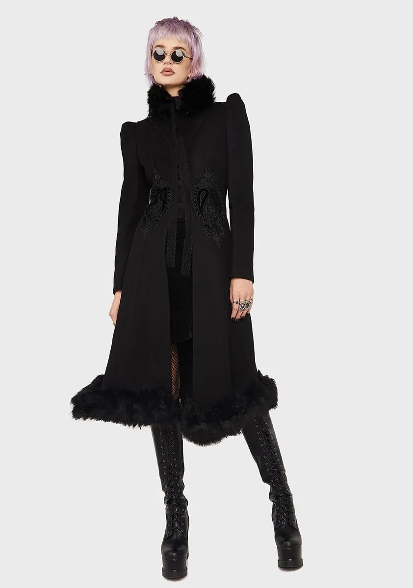 Gothic Gorgeous Faux Wool Coat