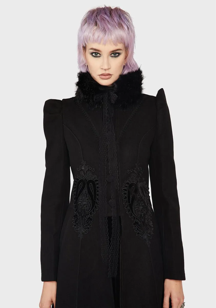 Gothic Gorgeous Faux Wool Coat