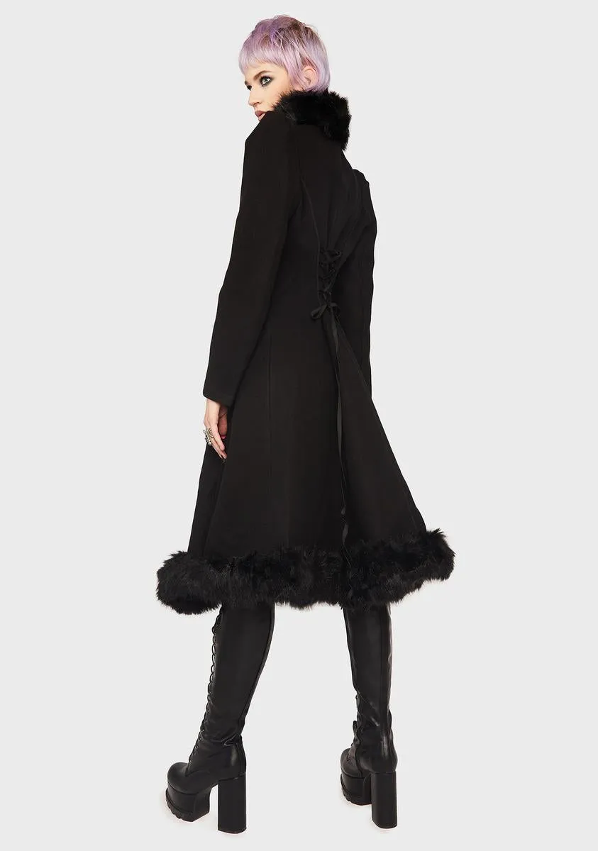 Gothic Gorgeous Faux Wool Coat