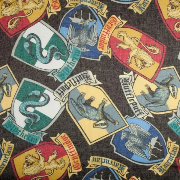 Harry Potter Crests Infinity Viscose Scarf