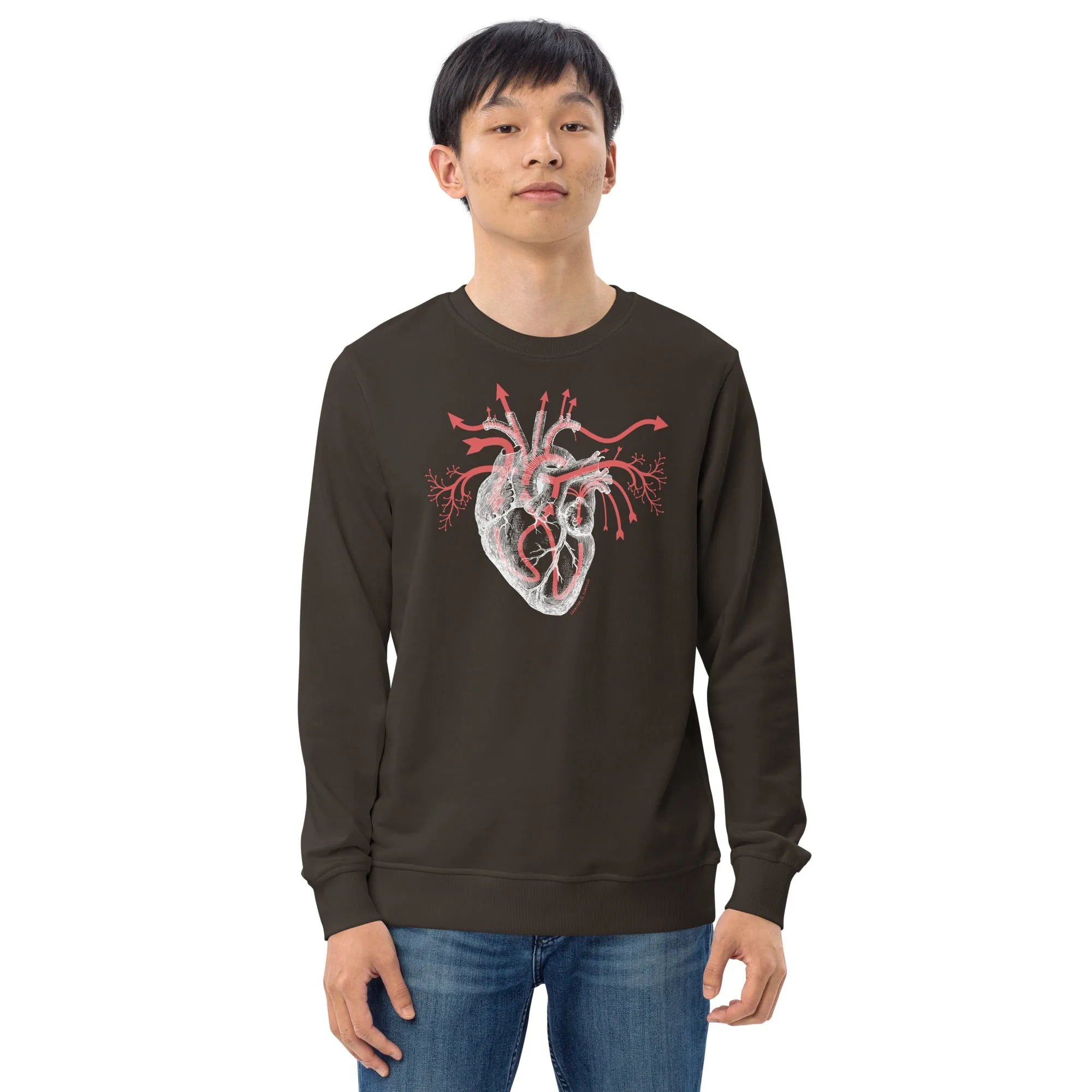 Heart Blood Flow Sweatshirt - Organic