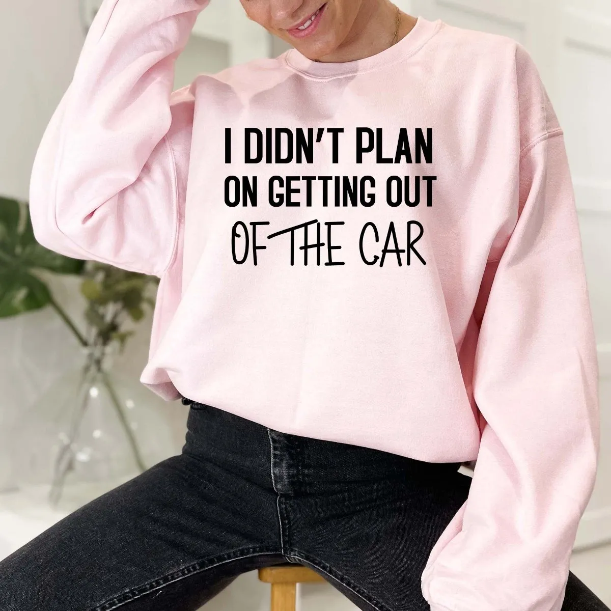 I Didn't Plan On Getting Out of the Car Crewneck Sweatshirt