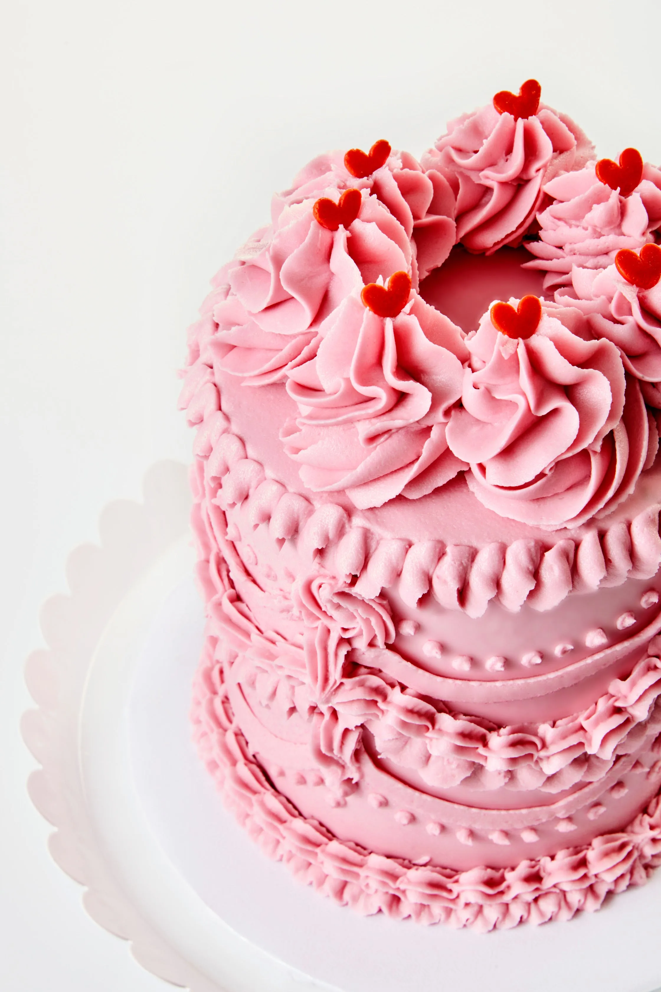 I Love Vintage Vegan Cake - PINK