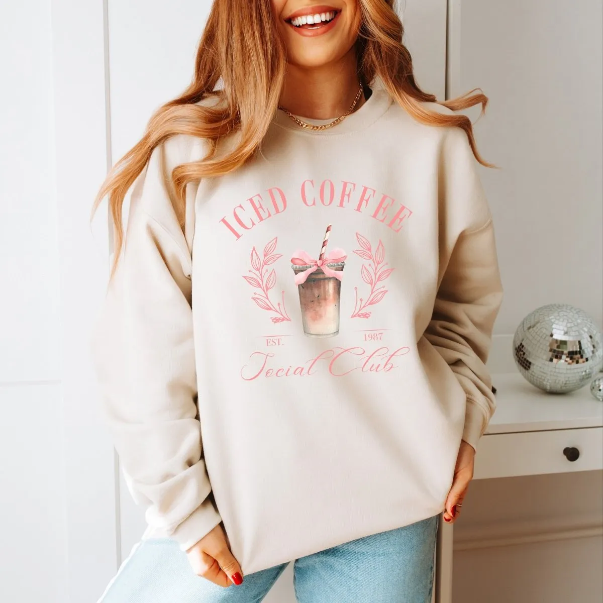 Iced Coffee Social Club Crew Sweatshirt