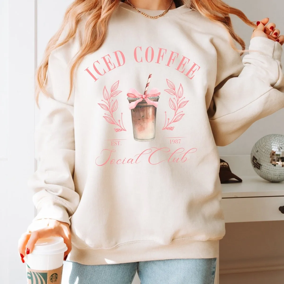 Iced Coffee Social Club Crew Sweatshirt