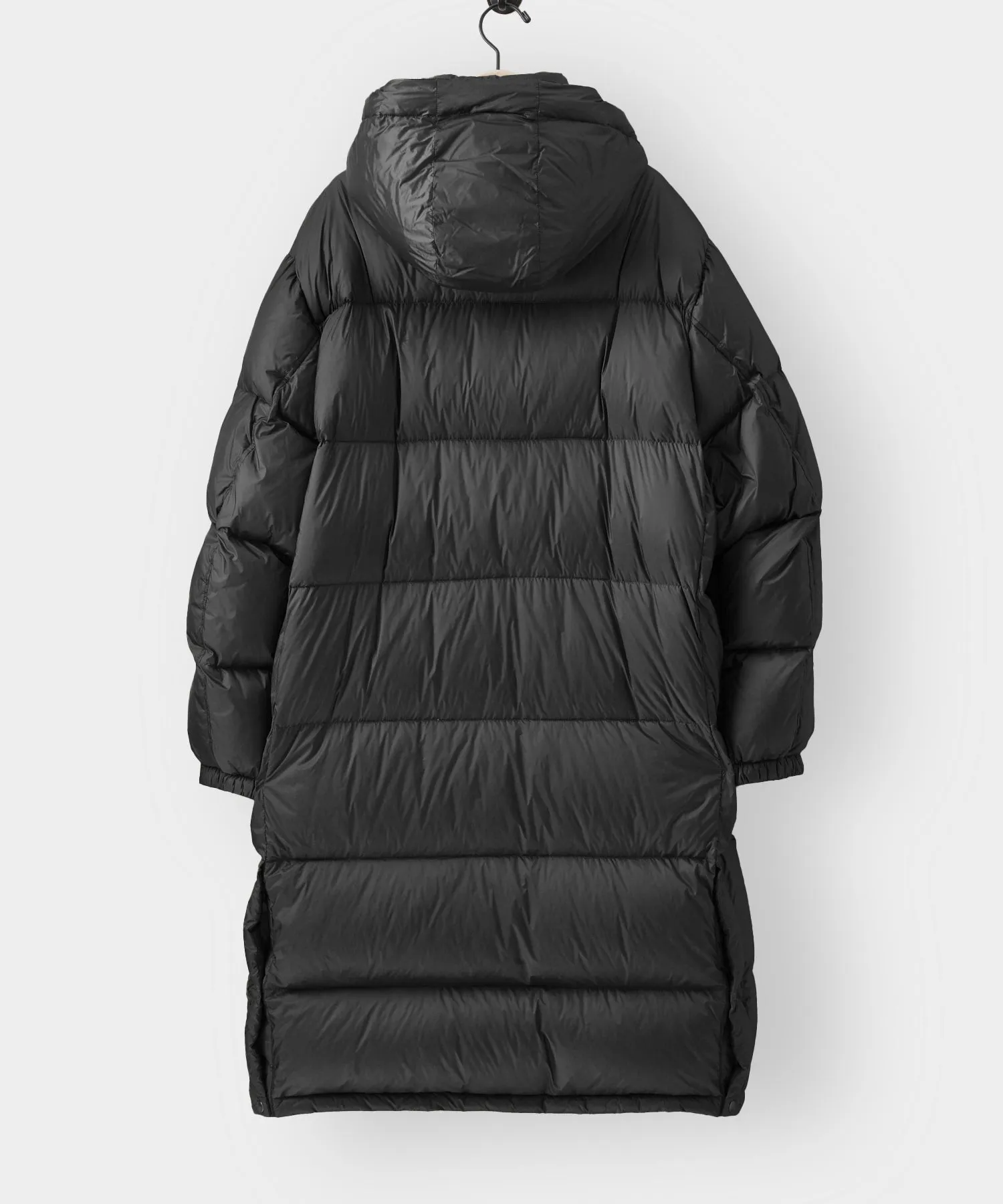 Italian Long Tech Down Parka in Black