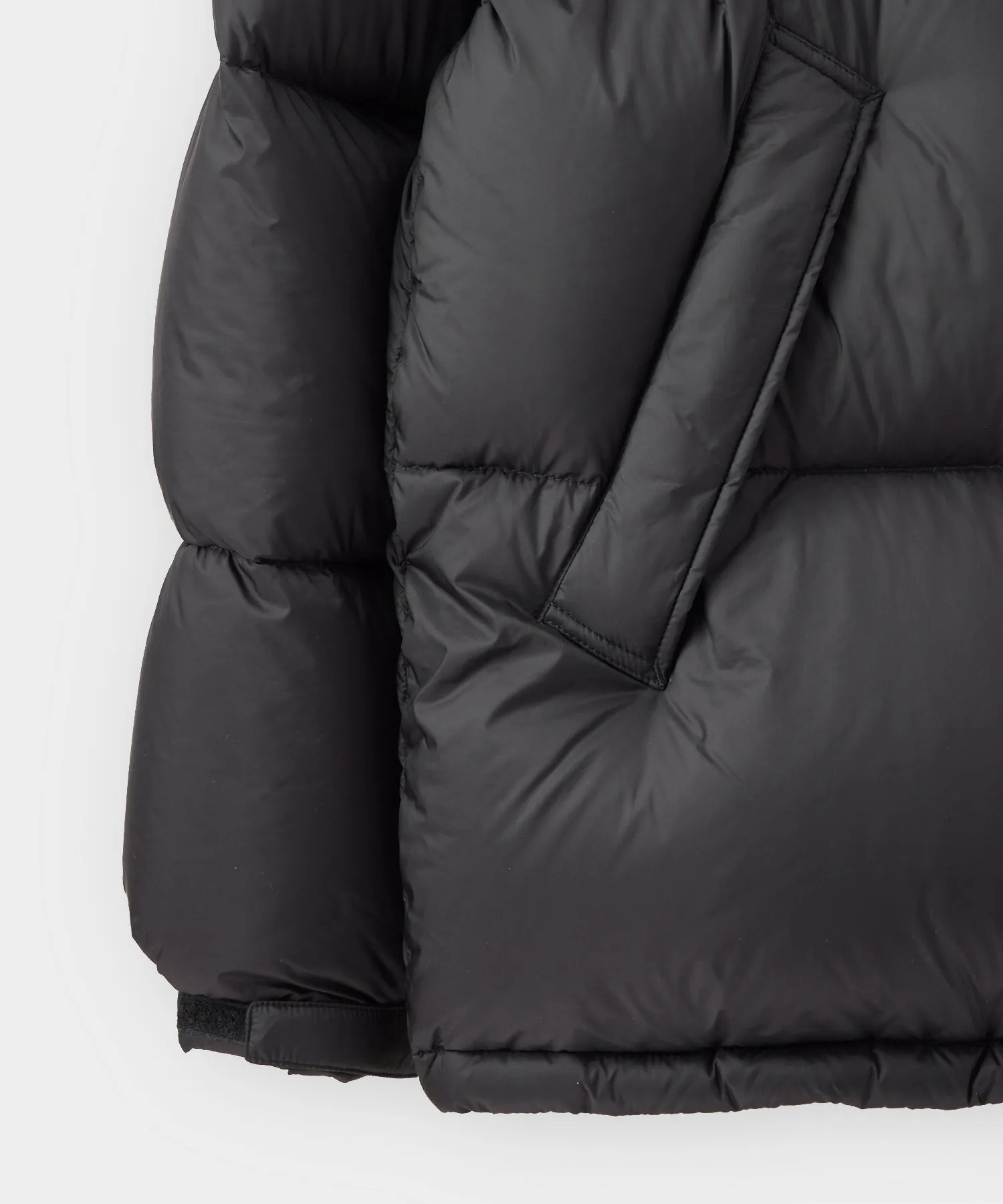 Italian Short Tech Down Parka in Black