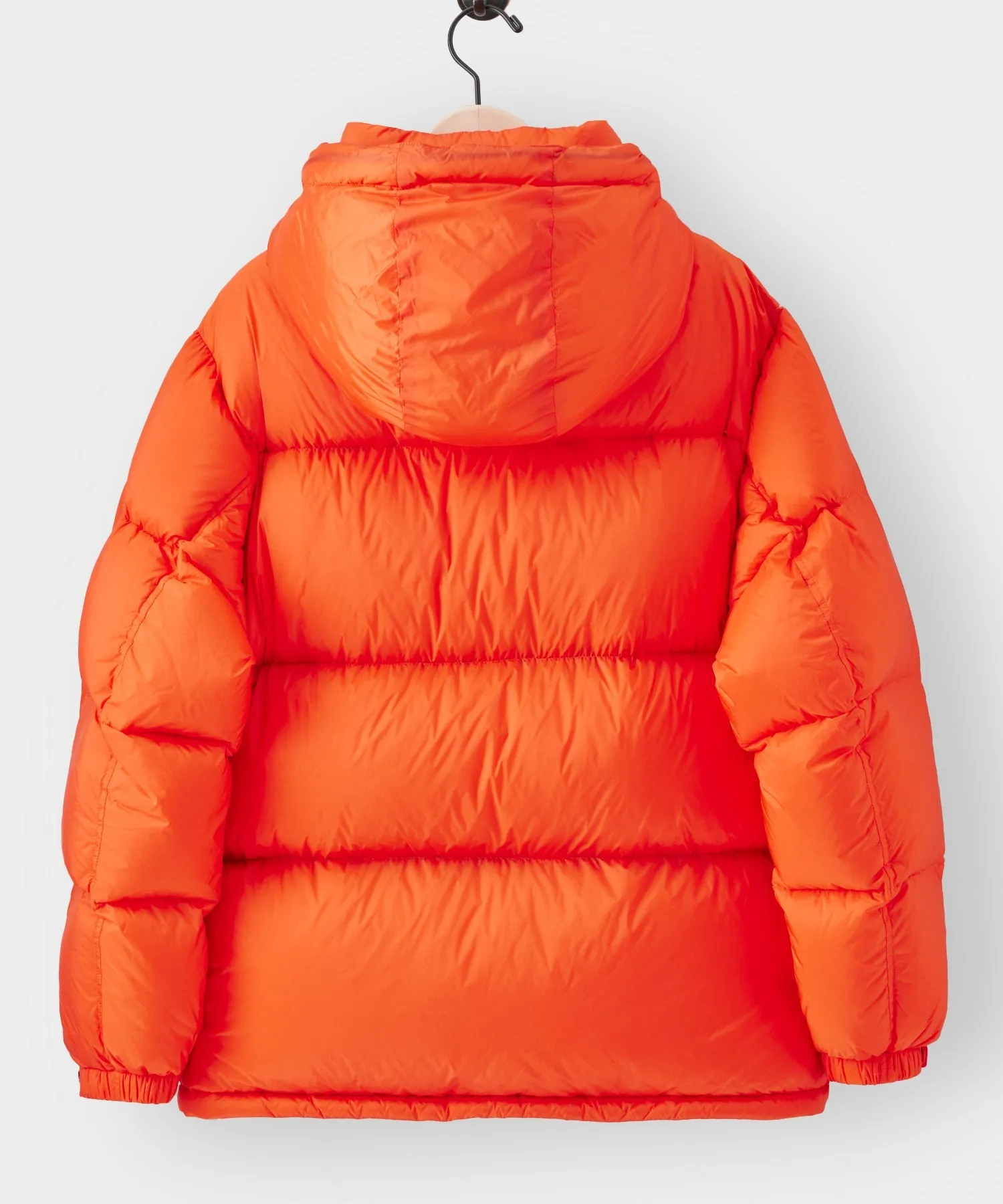 Italian Short Tech Down Parka in Orange