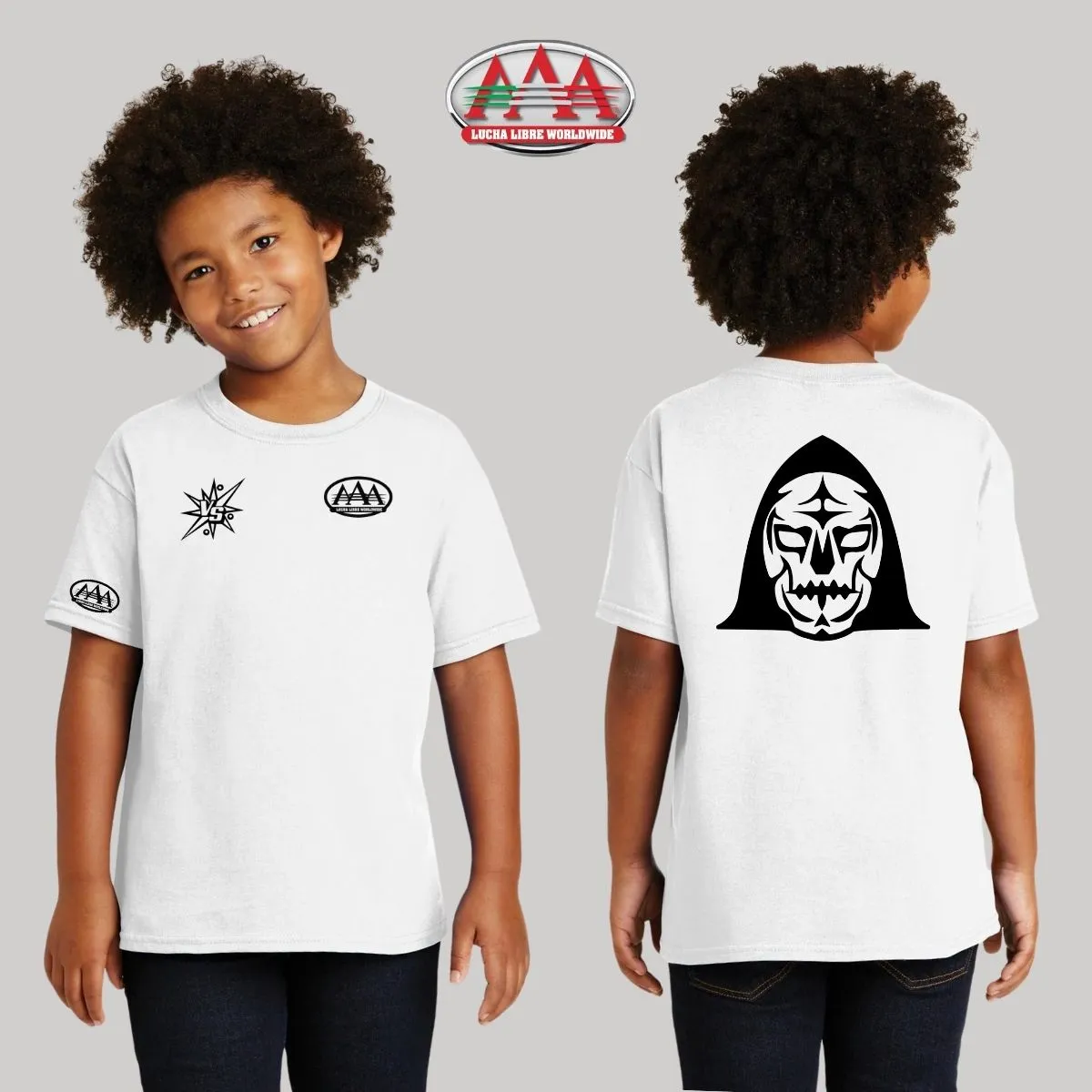 Jersey Niños Lucha Libre AAA Parka Monocromático Vinil