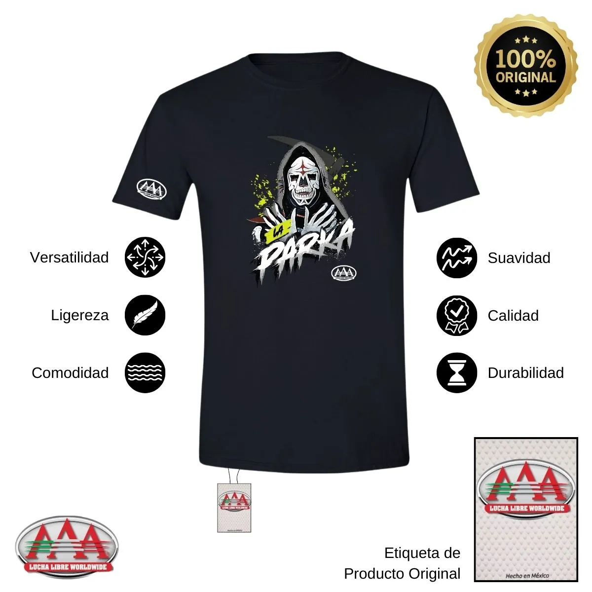 Jersey Playera Lucha Libre AAA Hombre Luchador La Parka