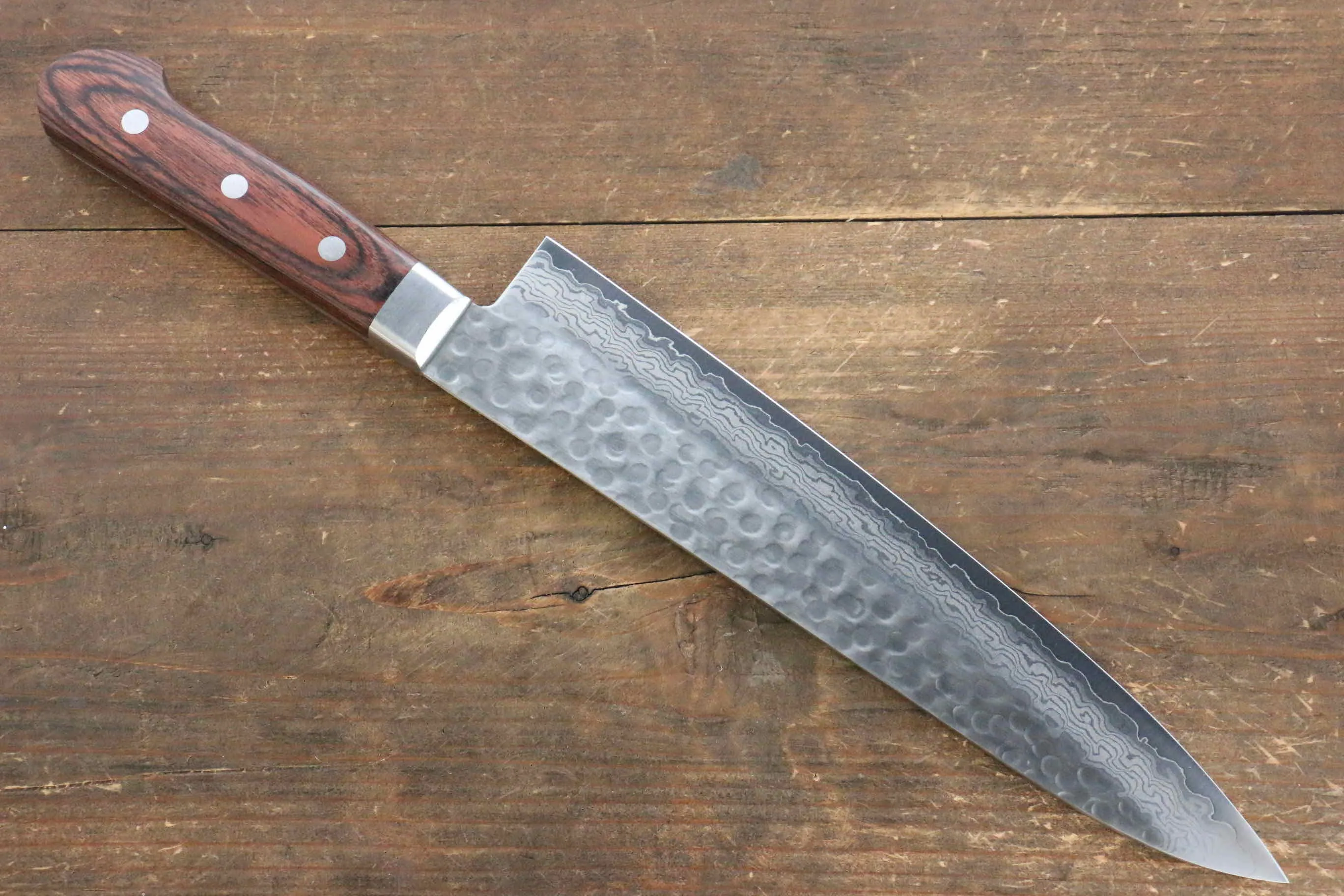 Jikko VG10 17 Layer Gyuto  240mm Mahogany Handle