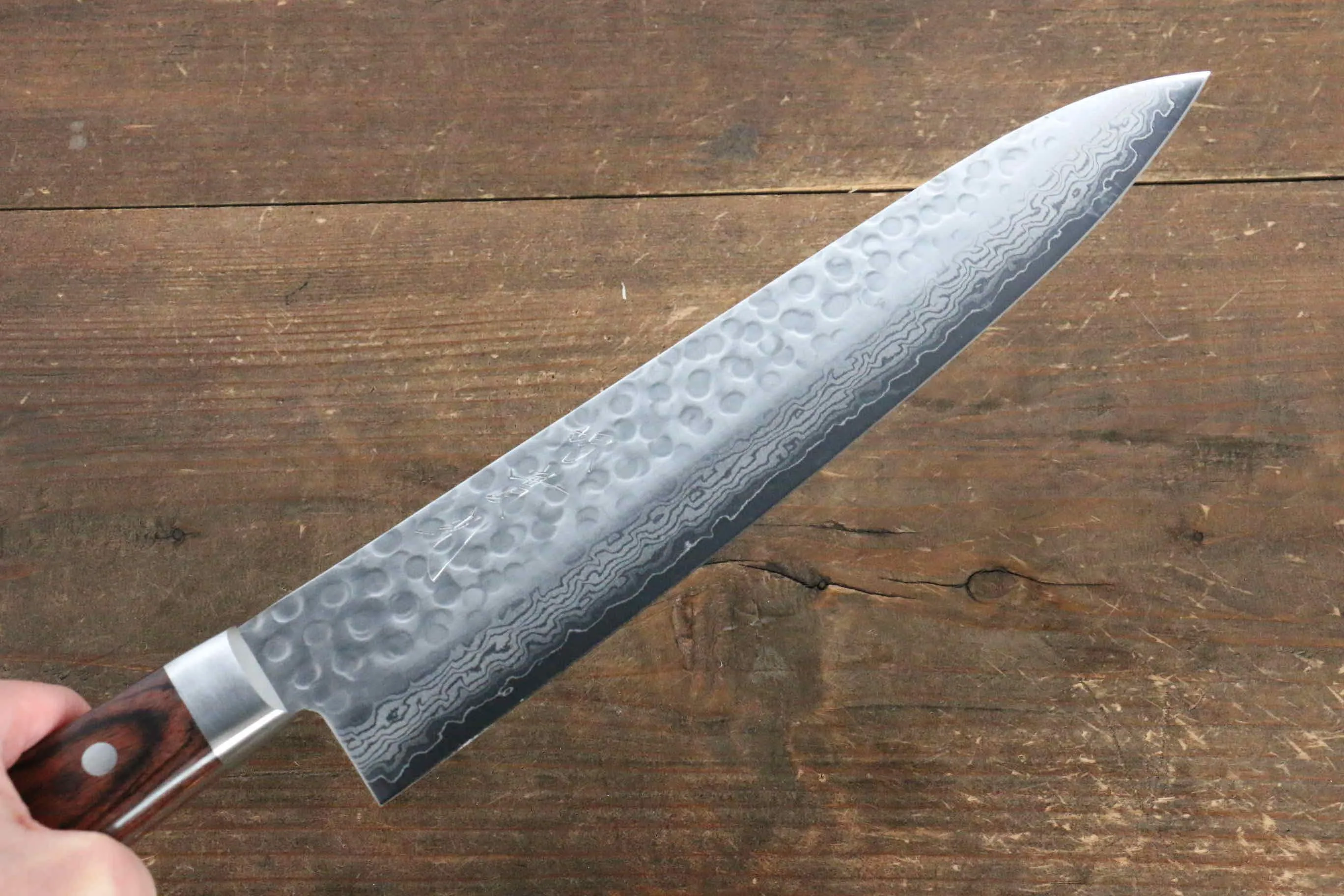 Jikko VG10 17 Layer Gyuto  240mm Mahogany Handle