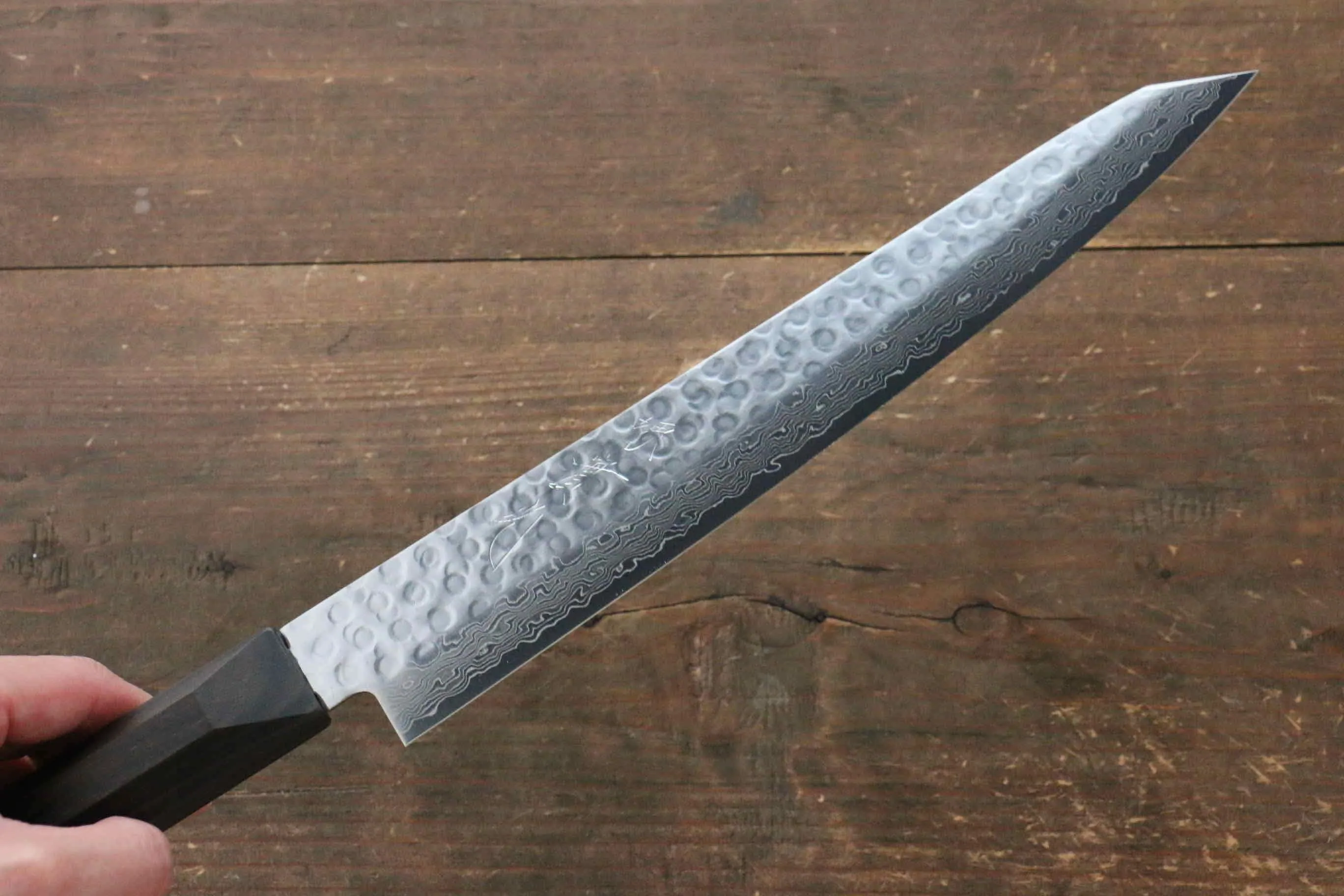 Jikko VG10 17 Layer Sujihiki  230mm Ebony Wood Handle