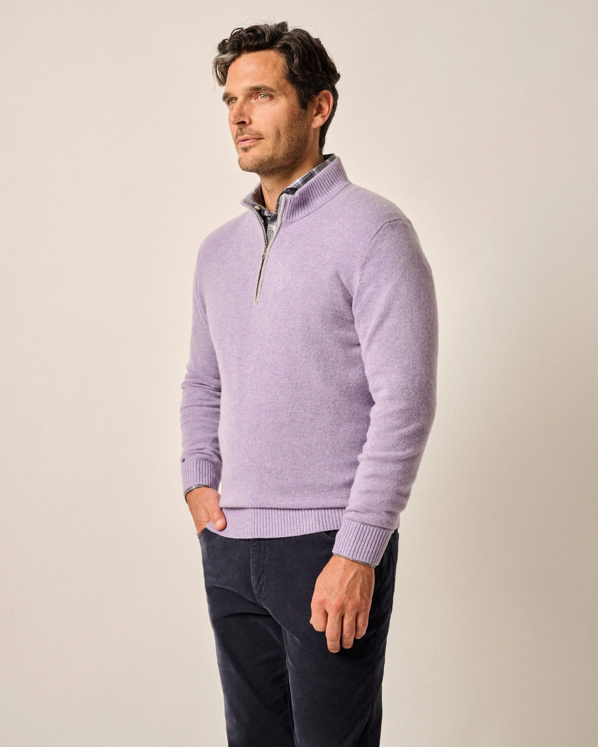 Johnnie-O Mayfair Galazy Pure Cashmere 1/4 Zip