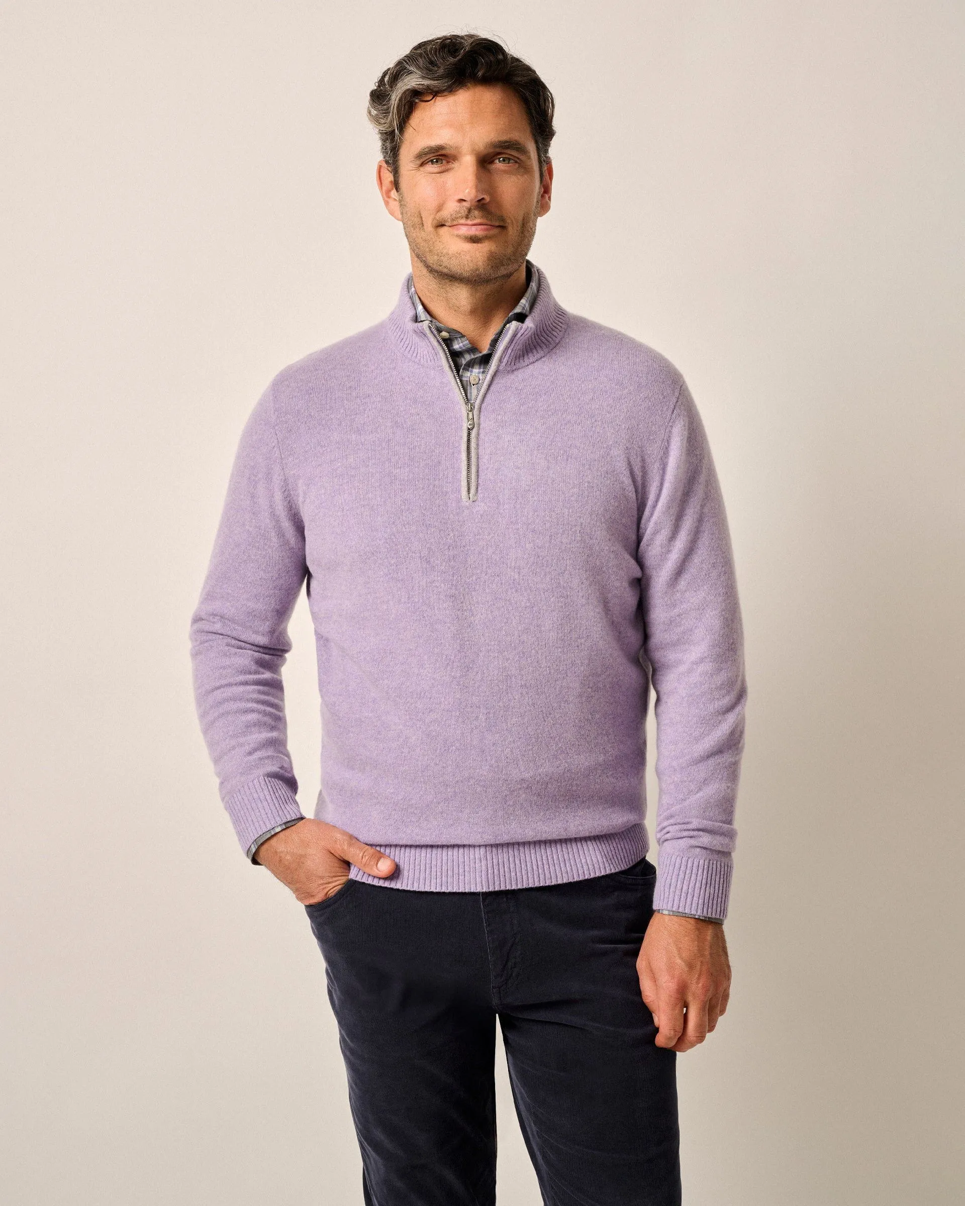 Johnnie-O Mayfair Galazy Pure Cashmere 1/4 Zip