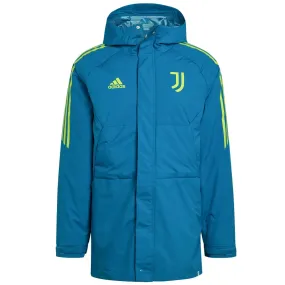 Juventus winter bench parka jacket 2022/23 water blue - Adidas