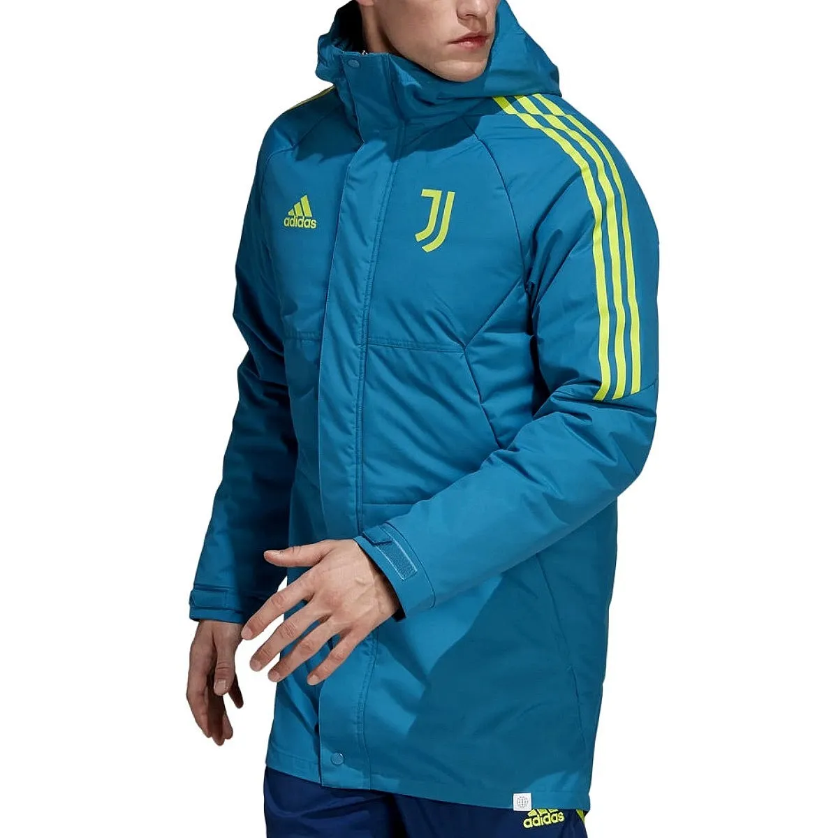 Juventus winter bench parka jacket 2022/23 water blue - Adidas