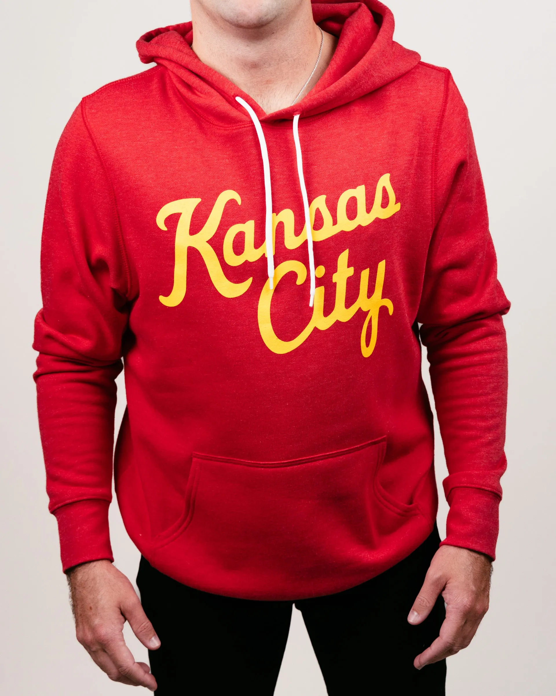 Kansas City Script Red Hoodie