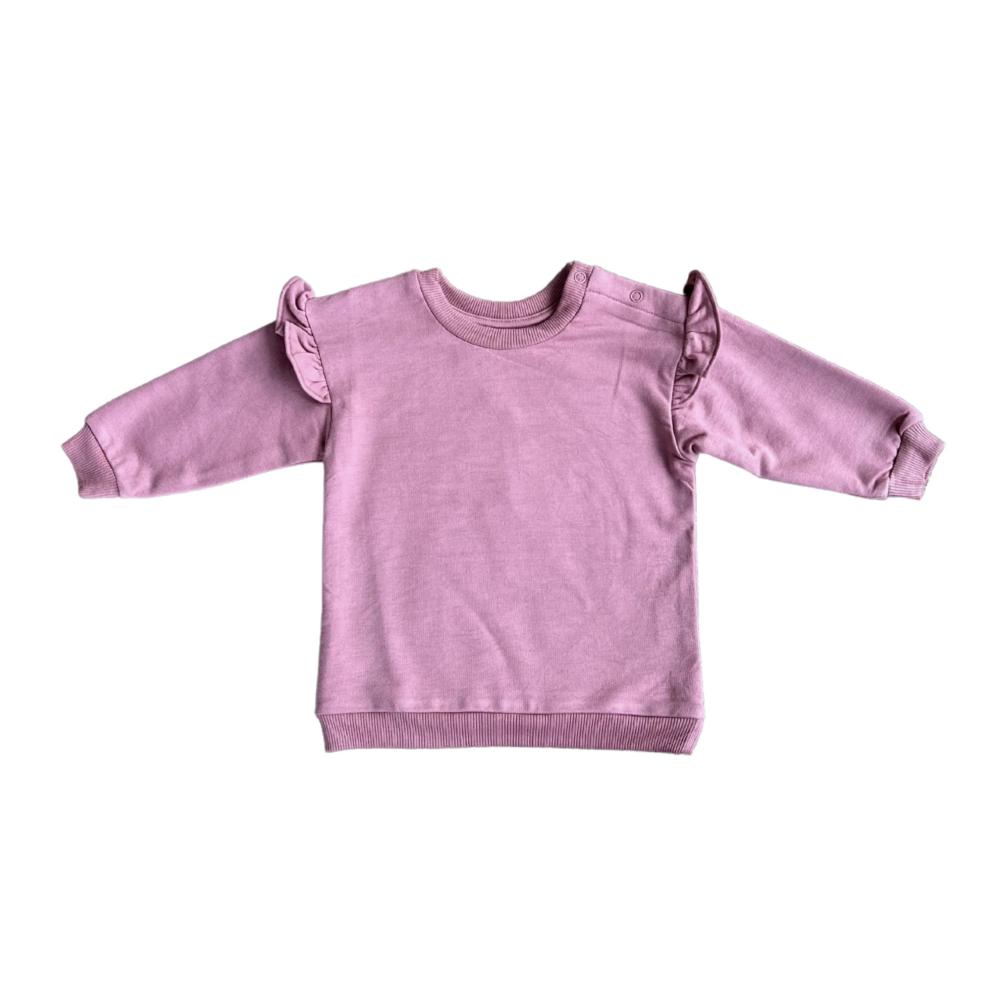 Mauve Ruffle Sweatshirt